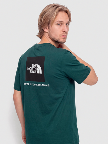 THE NORTH FACE MEN'S EVOLUTION BOX NSE SHORT-SLEEVE TEE PACIFIC TEAL
