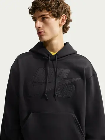 Nike SB MEN'S SB ICON LOGO HOODIE BLACK