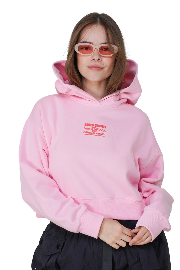 Notice the reckless WOMEN'S OKAYEST RIDER CROPPED HOODIE