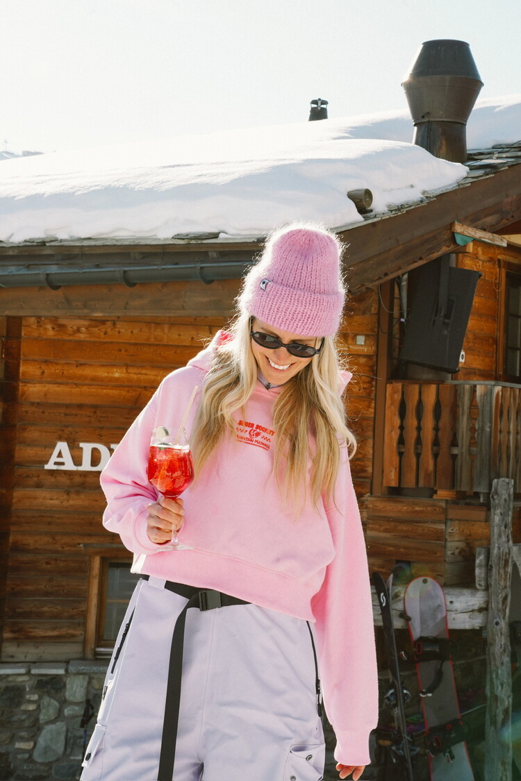 Notice the reckless WOMEN'S OKAYEST RIDER CROPPED HOODIE