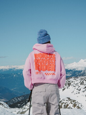 Notice the reckless WOMEN'S OKAYEST RIDER CROPPED HOODIE