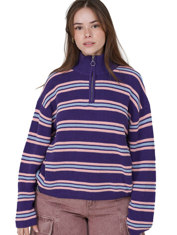 Notice the reckless FEMMES ARCTIC DAWN HALF ZIP SWEATER