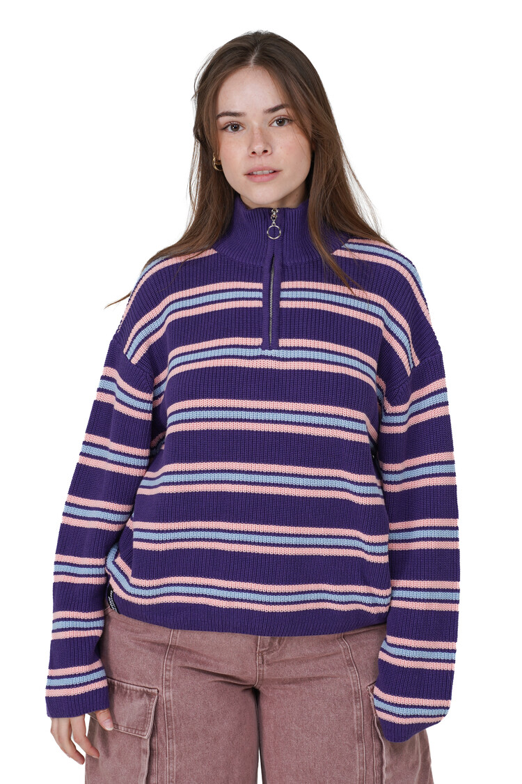 Notice the reckless WOMEN'S ARCTIC DAWN HALF ZIP SWEATER