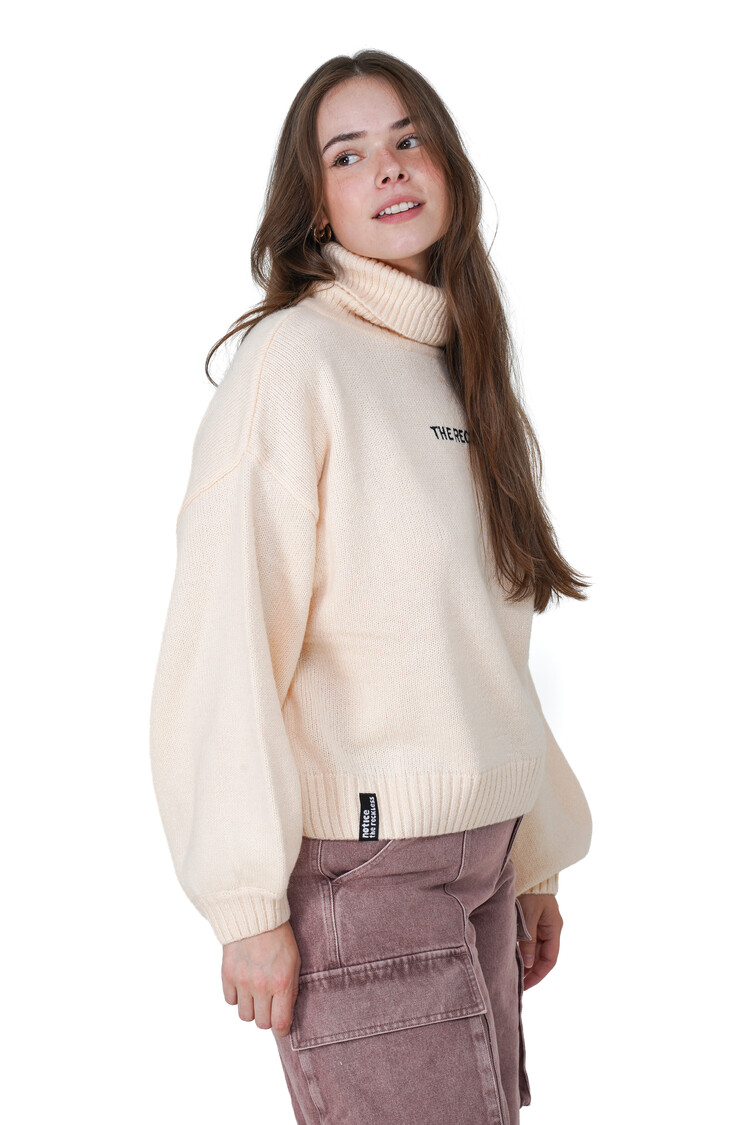 Notice the reckless FEMMES SPRITZ TURTLENECK SWEATER