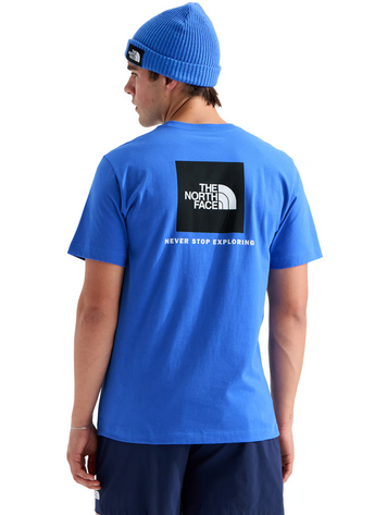 THE NORTH FACE HOMMES EVOLUTION BOX NSE REGULAR SHORT-SLEEVE TEE ACTIVE BLUE
