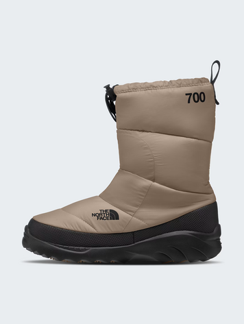 THE NORTH FACE NUPTSE TRACTION BOOTIES MUSHROOM GREY/TNF BLACK