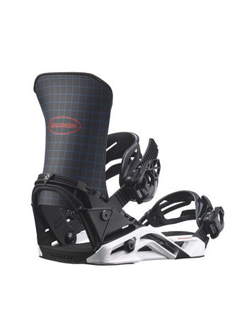 Salomon MEN'S DISTRICT SNOWBOARD BINDINGS BLACK/WHITE
