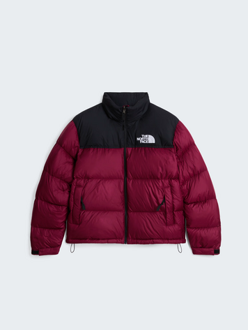 THE NORTH FACE FEMMES 1996 RETRO NUPTSE JACKET BURGUNDY CRUSH/TNF BLACK