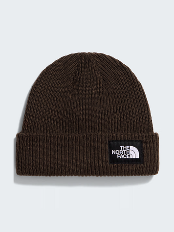 THE NORTH FACE SALTY LINED BEANIE DARK CHESTNUT