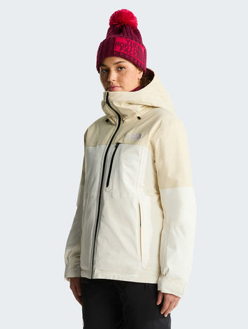 THE NORTH FACE WOMEN'S FREEDOM INSULTED JACKET WHITE DUNE/DESERT STONE