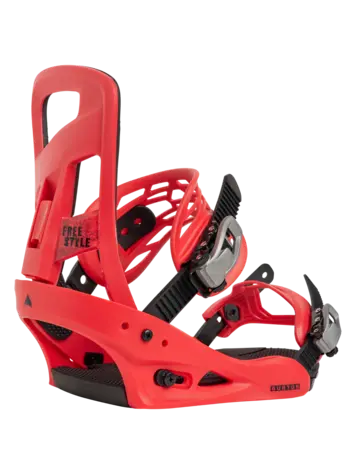 Burton MEN'S FREESTYLE SNOWBOARD BINDINGS GERANIUM RED