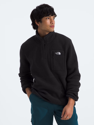 THE NORTH FACE MEN'S YUMIORI 1/4 ZIP 3X TNF BLACK