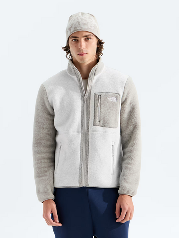 THE NORTH FACE MEN'S YUMIORI 1/4 ZIP STONE SLAB/CUMULUS CLOUD