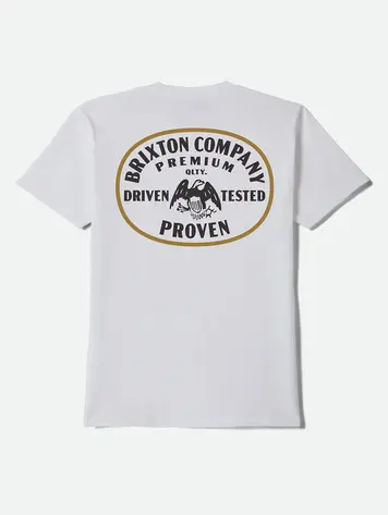 Brixton MEN'S WINDMAR STANDARD T-SHIRT WHITE