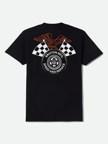 Brixton HOMMES REAMER STANDARD T-SHIRT BLACK