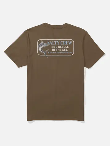 Salty crew HOMMES COORDINATES CREW TEE SEPIA