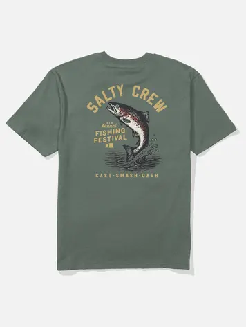 Salty crew MEN'S TROUT CLASSIC CREW TEE LAUREL WREATH