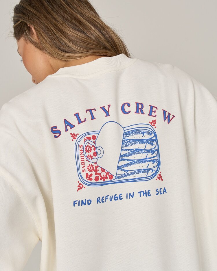 Salty crew WOMEN'S CUTE TIN CREW SWEATSHIRT