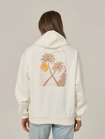 Salty crew FEMMES MOON WAKE HOODIE OFF WHITE