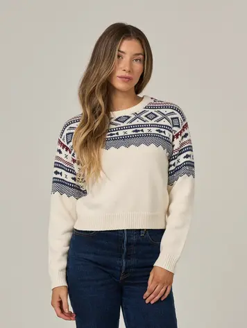 Salty crew WOMEN'S HARBOR SWEATER OFF WHITE