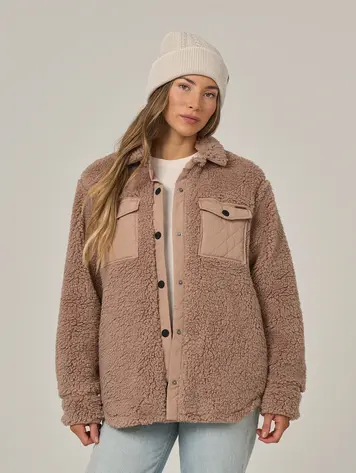 Salty crew FEMMES CALM SEAS SHACKET TAUPE