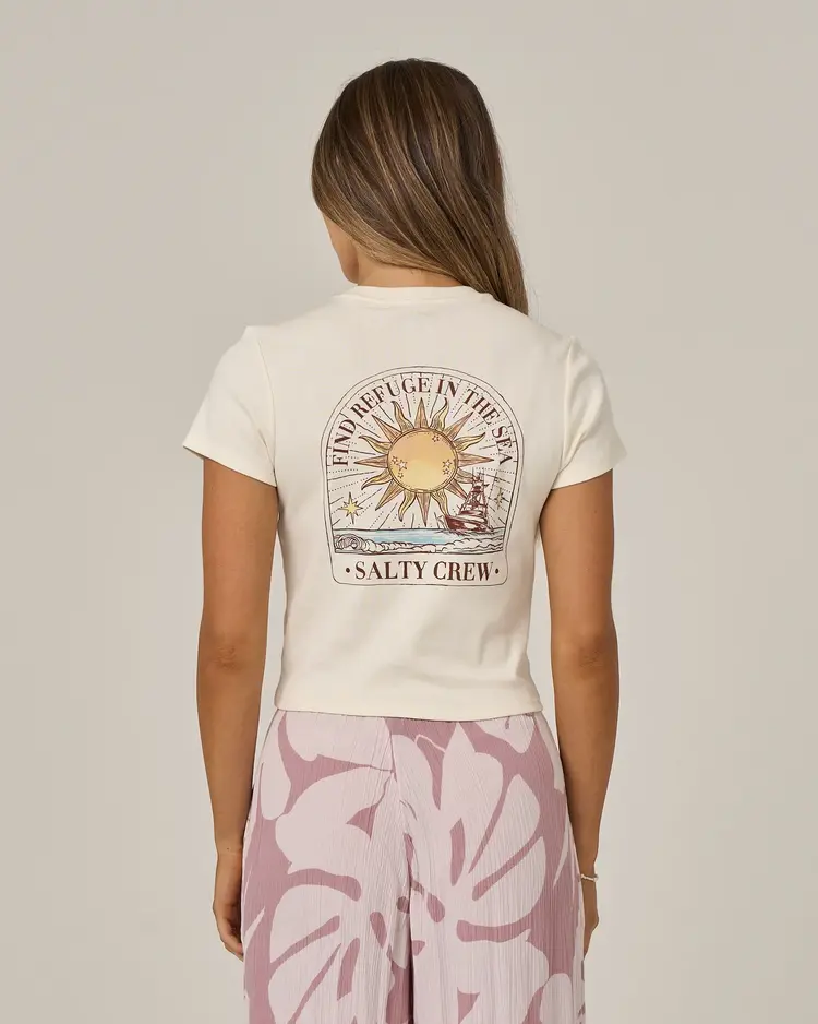 Salty crew WOMEN'S CELESTIAL SUN BABY TEE
