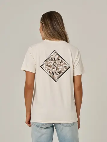 Salty crew WOMEN'S TIPPET FILL BOYFRIEND TEE OFF WHITE
