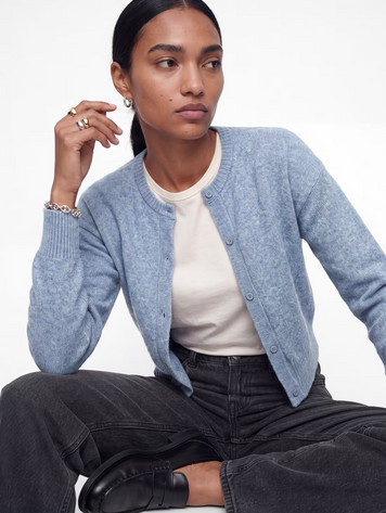 JJXX FEMMES NATALIE LOOSE FIT KNIT CARDIGAN COUNTRY BLUE