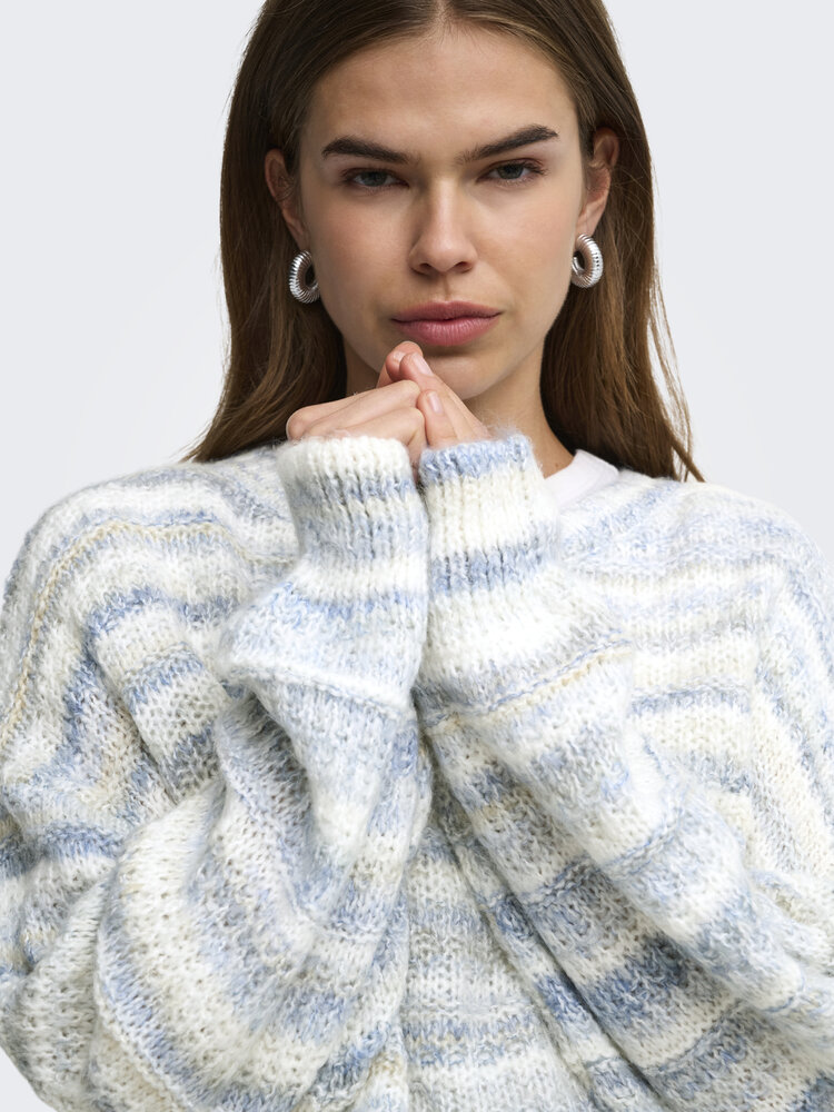 Only WOMEN'S GOLA LS SHORT LOOSE O-NECK PULLOVER