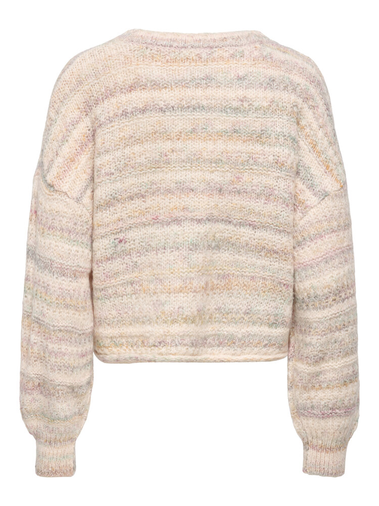 Only FEMMES GOLA LS SHORT LOOSE O-NECK PULLOVER