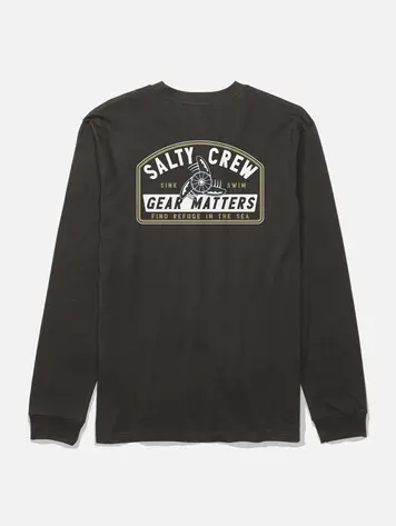 Salty crew HOMMES GEAR SHOP LONG SLEEVE TEE BLACK
