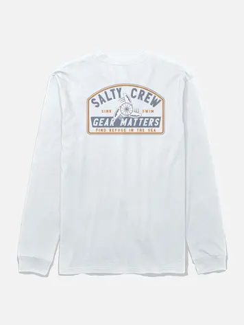 Salty crew HOMMES GEAR SHOP LONG SLEEVE TEE WHITE