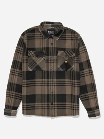 Salty crew HOMMES SHELTER POLAR SHIRT WASHED BROWN