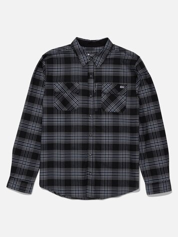 Salty crew MEN'S FATHOM TECH FLANNEL DARK GREY