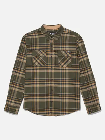 Salty crew HOMMES FATHOM TECH FLANNEL WASHED LEAF
