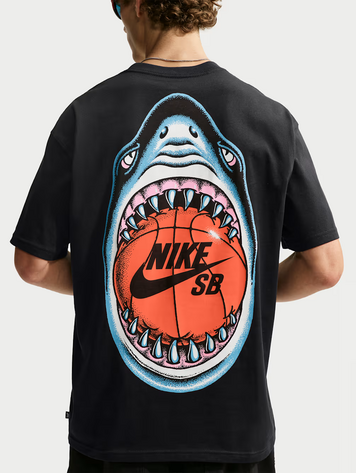 Nike SB MEN'S SKATE T-SHIRT SHARKBITE BLACK