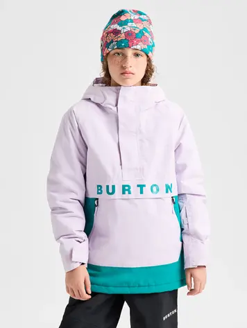 Burton YOUTH FROSTNER 2L ANORAK MOONDUST PURPLE/PACIFIC TEAL