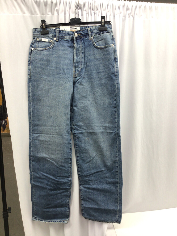 Only & Sons FADE LOOSE DENIM 32 MEDIUM BLUE