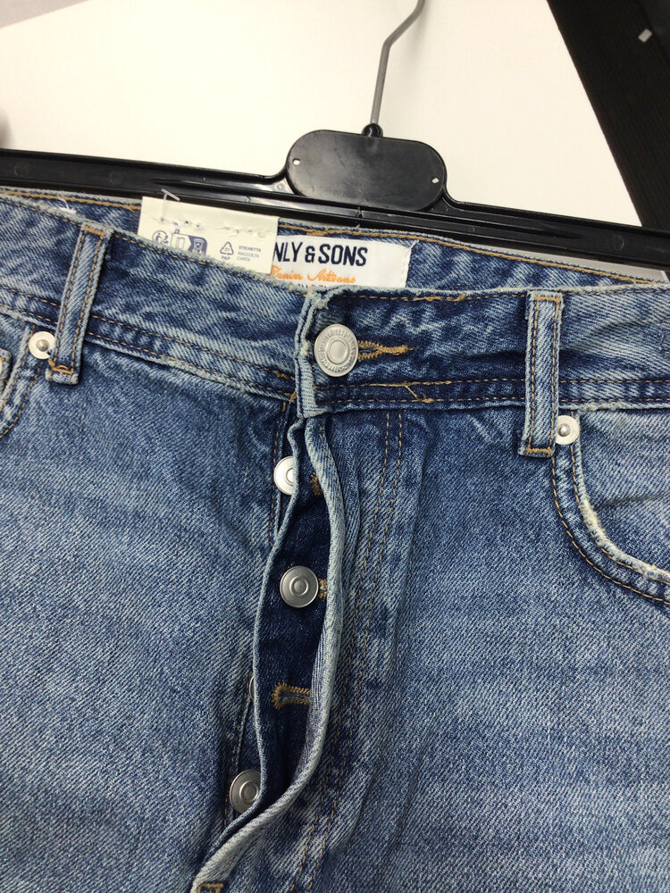 Only & Sons FADE LOOSE DENIM 32 MEDIUM BLUE