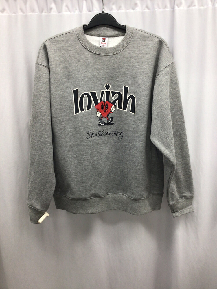 LOVIAH HOMMES LOVIAH SK8 CREWNECK HEATHER GREY