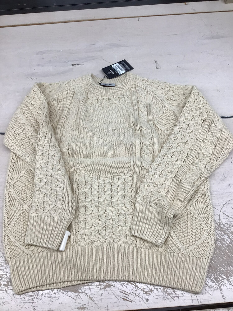 Souvenir MEN'S ENGINEERED CABLE KNIT SWEATER