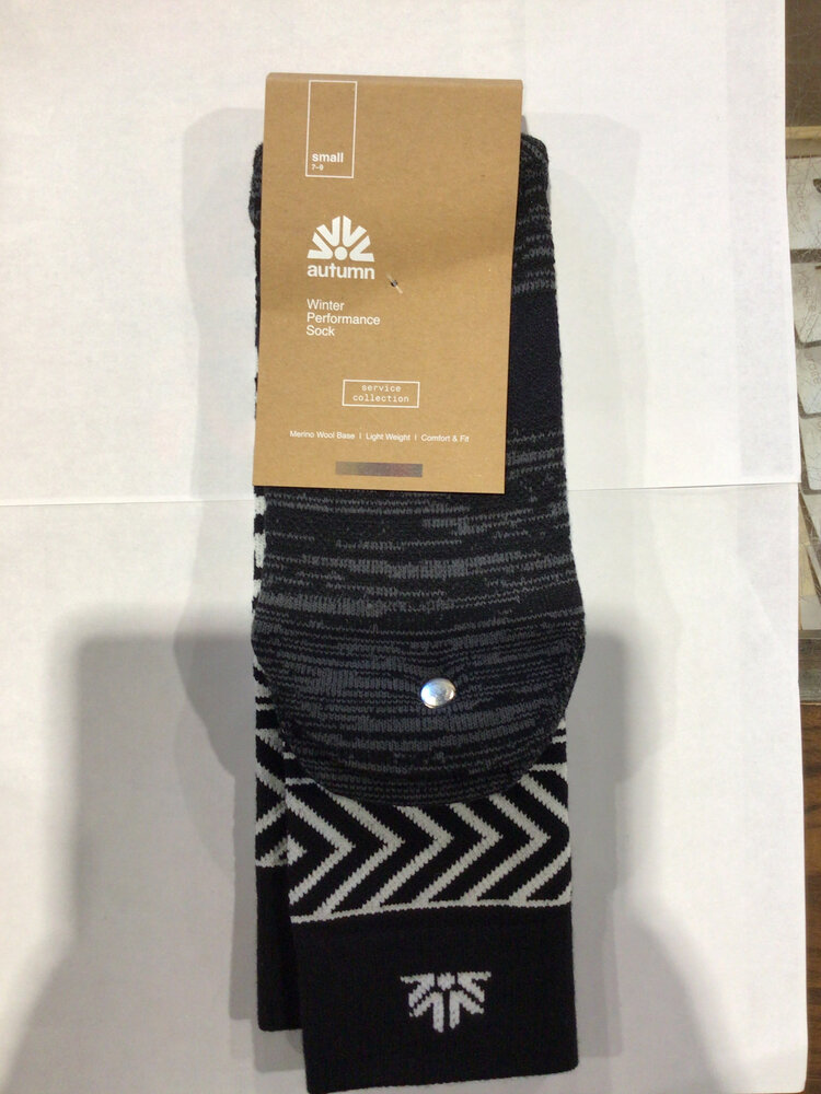 AUTUMN MEN'S SERVICE SNOW SOCKS CHEVRON