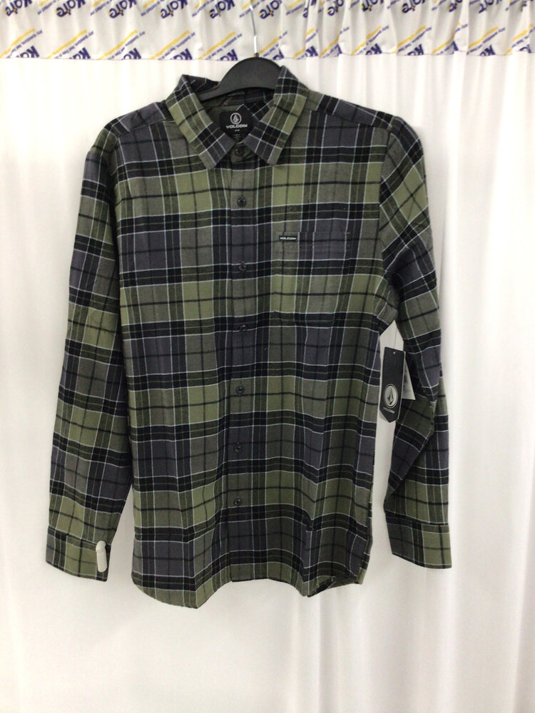 Volcom MEN'S CADEN PLAID LS SHIRT