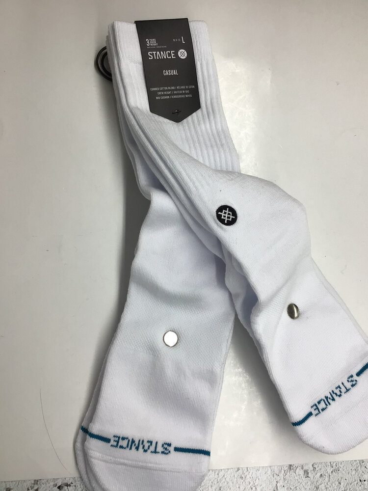 Stance MEN'S STP ICON CREW WHITE 3 PACK