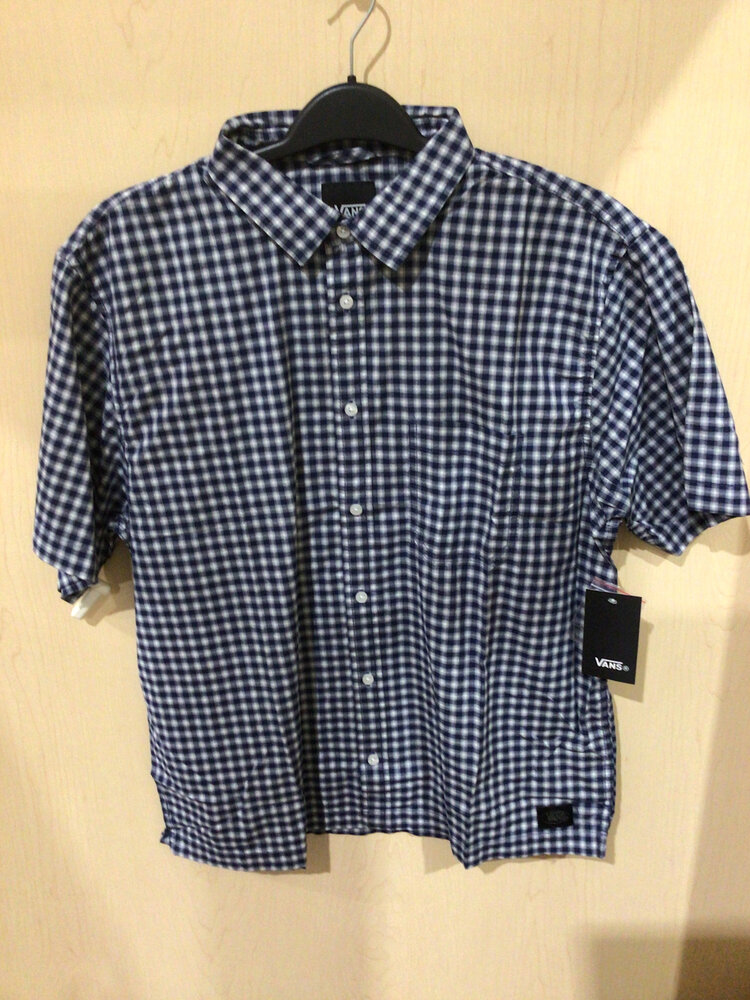 Vans MEN'S LARKSPUR MINI PLAID SS SHIRT
