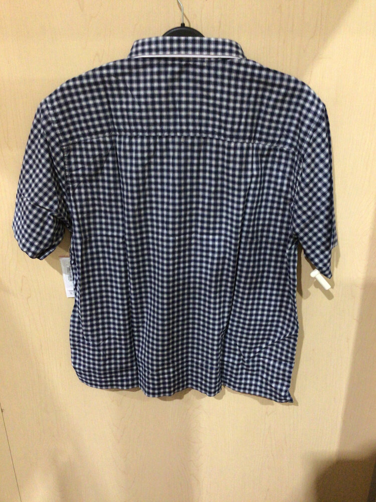 Vans MEN'S LARKSPUR MINI PLAID SS SHIRT