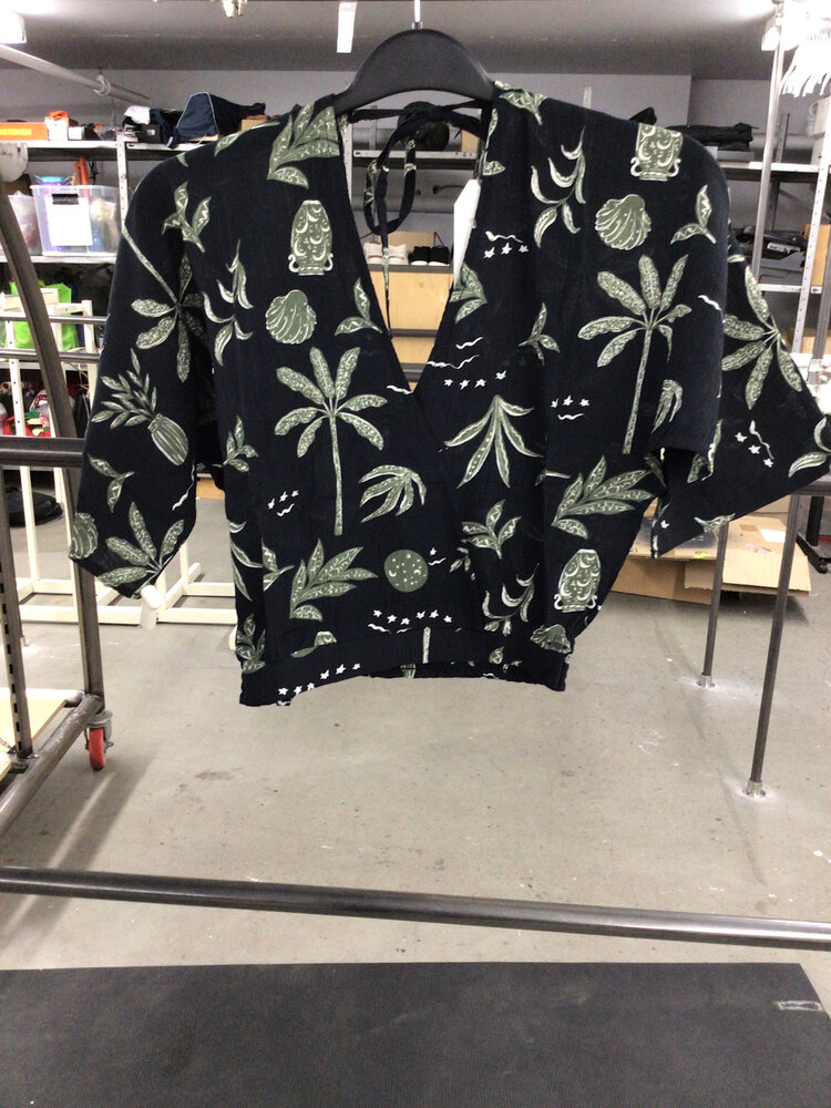 Everyday Sunday FEMMES CROSSOVER COVER-UP BLOUSE