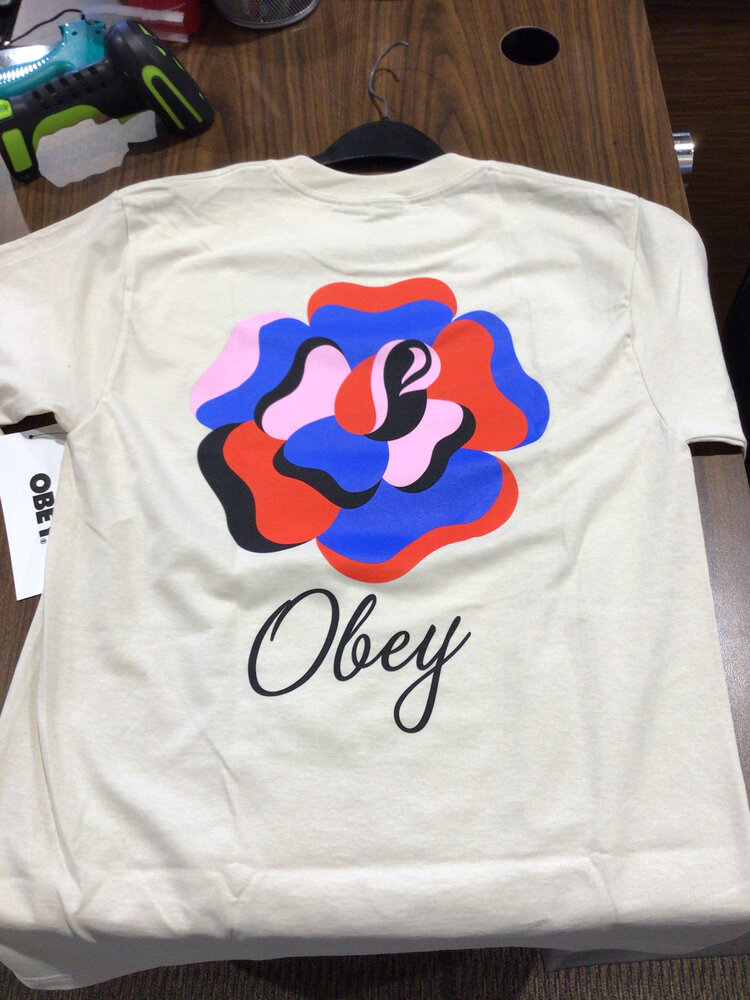 Obey MEN'S OBEY PAPER ROSE T-SHIRT