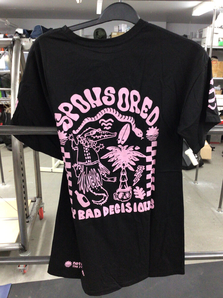 Notice the reckless WOMEN'S BAD DECISION TEE DRESS