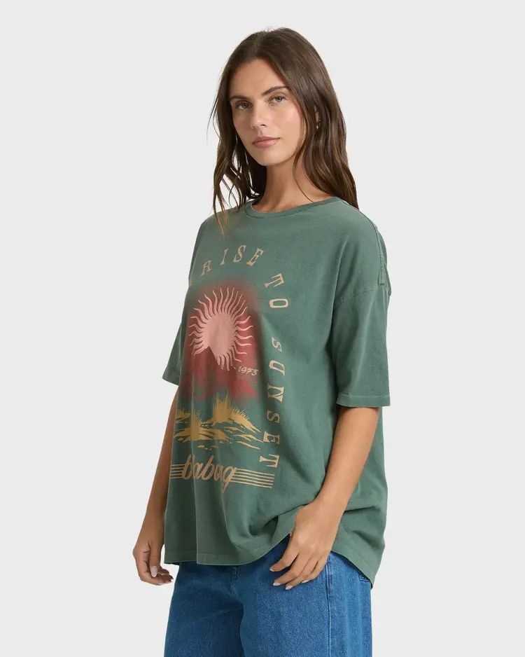 Billabong FEMMES SUNSET VIEW SHORT SLEEVE COTTON T-SHIRT